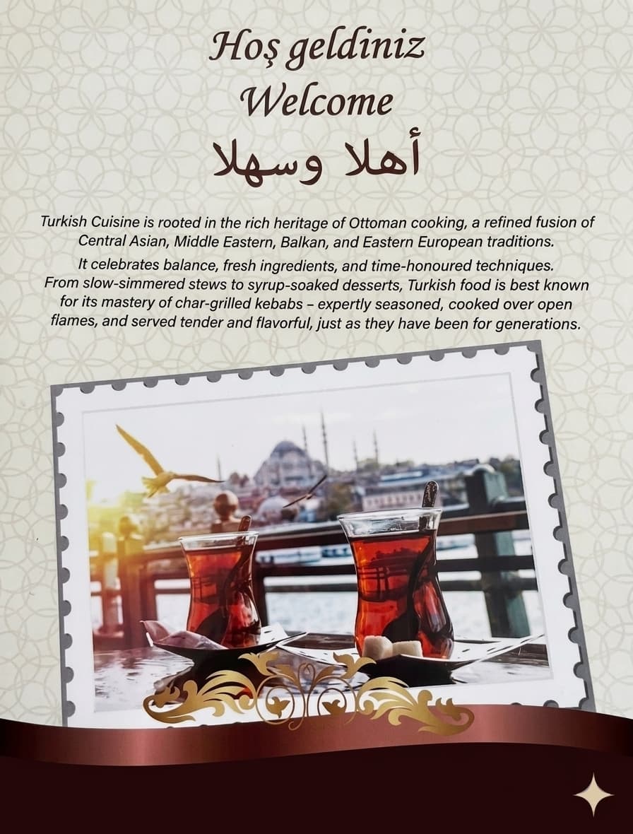 Aga Istanbul Restaurant Menu Page Showcase Overview