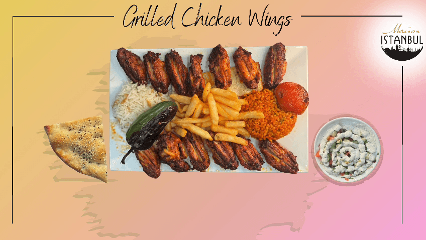 Grilled Chicken Wings (1 skewer) - Aga Istanbul Dish Portfolio Photo