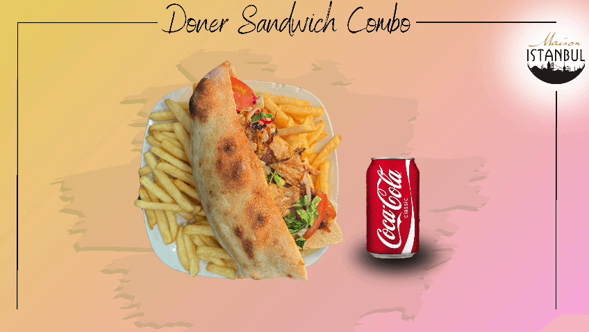 Döner Sandwich Combo - Aga Istanbul Dish Portfolio Photo