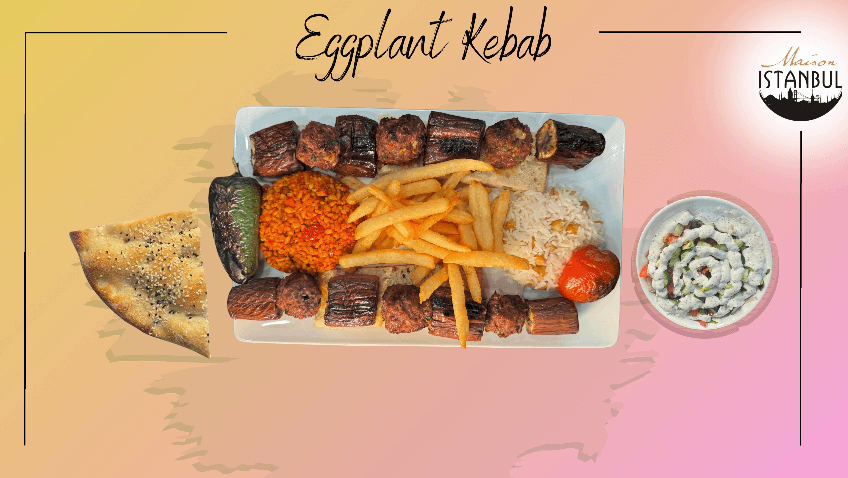 Eggplant Kebab (1 skewer / 2 skewers) - Aga Istanbul Dish Portfolio Photo
