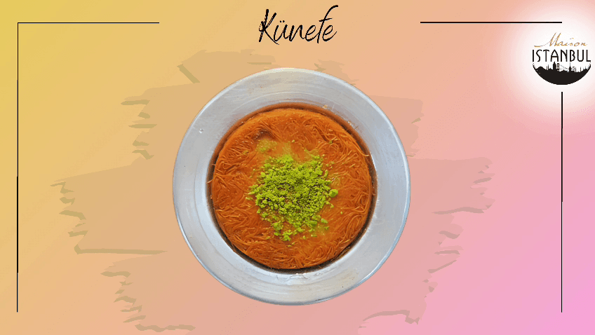 Künefe with cheese & pistachio topping - Aga Istanbul Dish Portfolio Photo